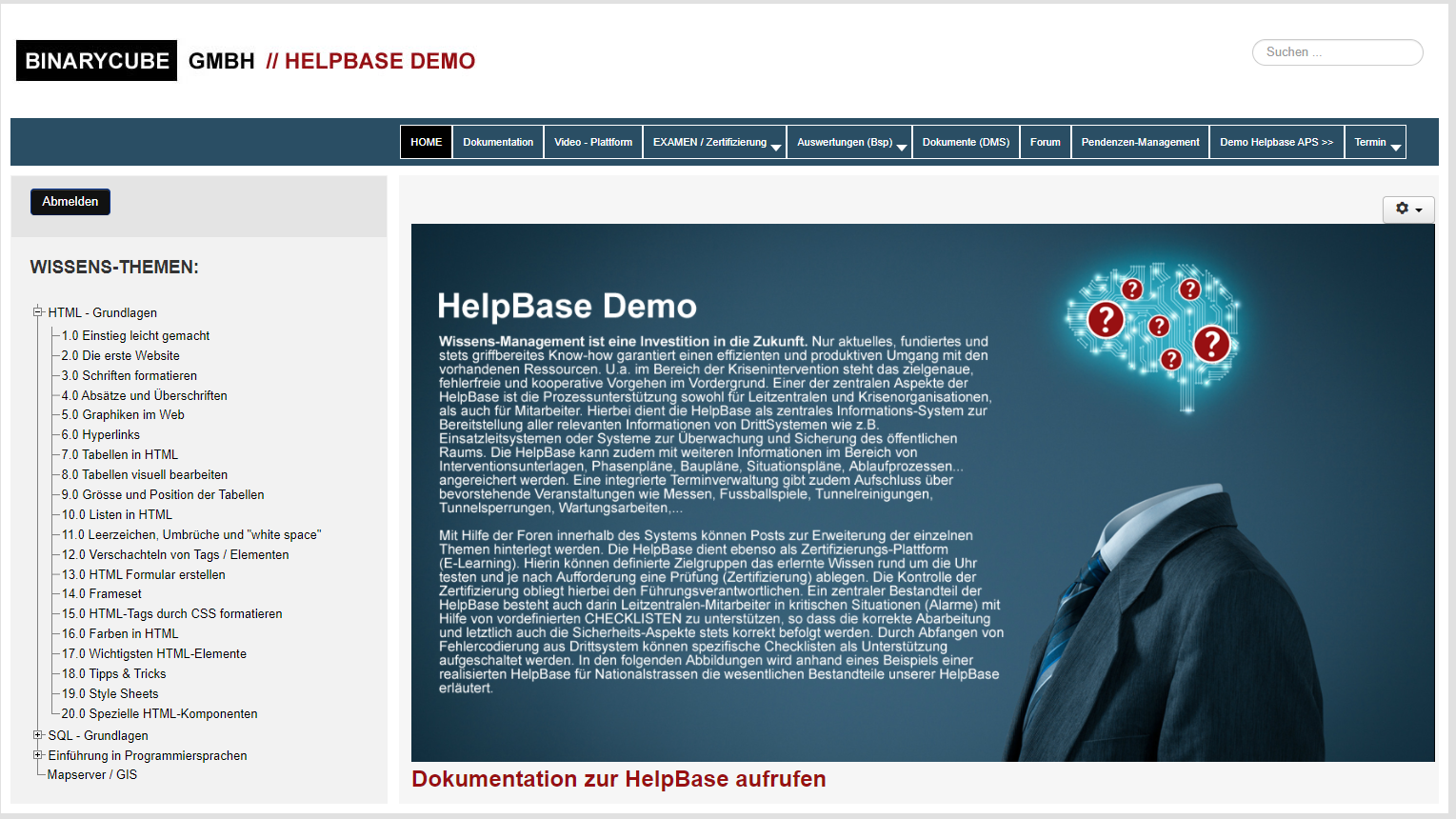 BINARYCUBE GMBH - Rüchligweg 55 - 4125 Riehen – Basel  - Schweiz // Vollumfängliche Informatiklösungen / ERP / CRM / Applikationen / Datenbanken / Konzeptionierung / Gesamt-Koordinationen / Erhaltungsplanung / Ingenieurwesen / Netzwerk / Software-Entwicklung / Schulungen / Projektportfolio / Infrastruktur-Koordination / GIS / Schnittstellen und weiteres