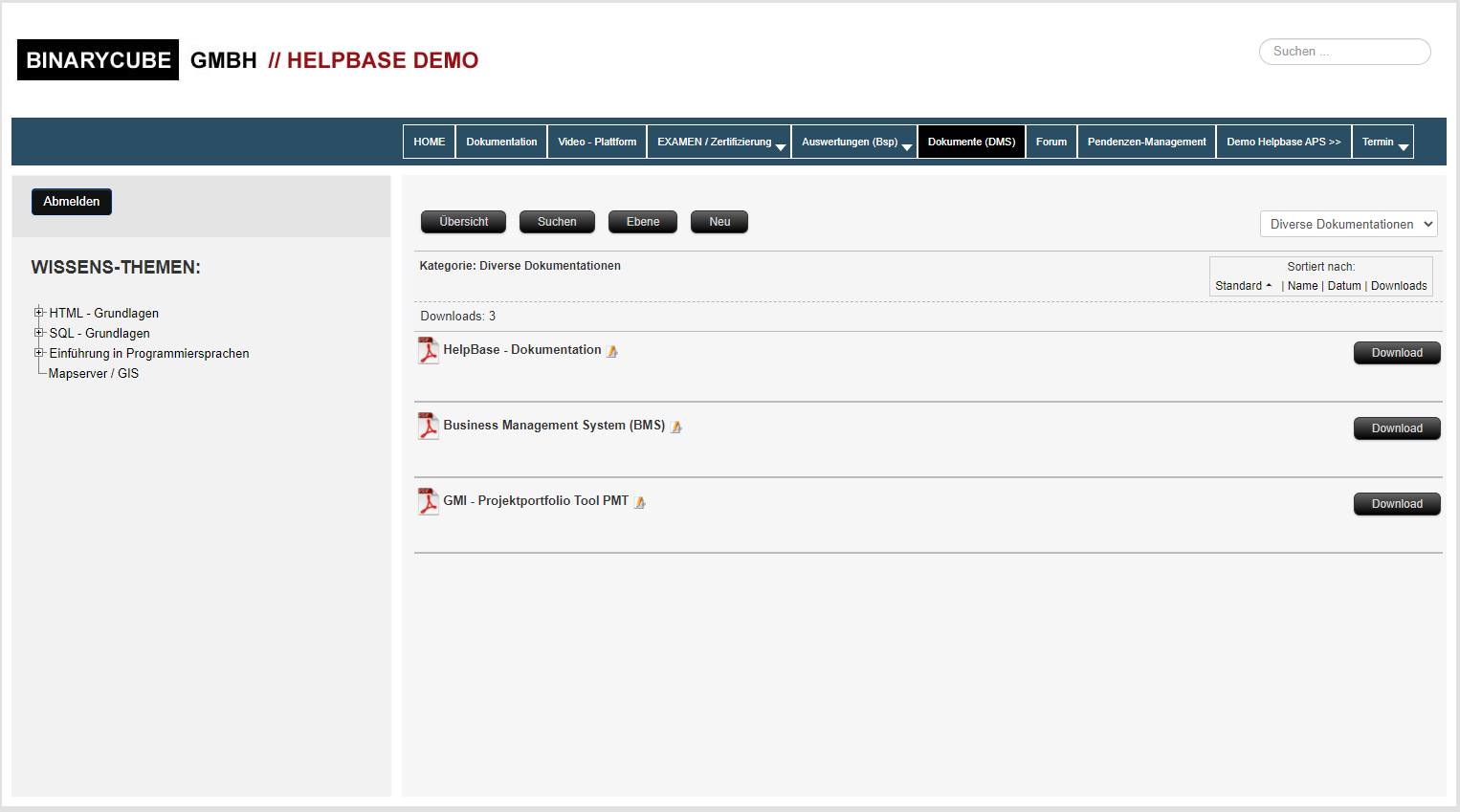 BINARYCUBE GMBH - Rüchligweg 55 - 4125 Riehen – Basel  - Schweiz // Vollumfängliche Informatiklösungen / ERP / CRM / Applikationen / Datenbanken / Konzeptionierung / Gesamt-Koordinationen / Erhaltungsplanung / Ingenieurwesen / Netzwerk / Software-Entwicklung / Schulungen / Projektportfolio / Infrastruktur-Koordination / GIS / Schnittstellen und weiteres
