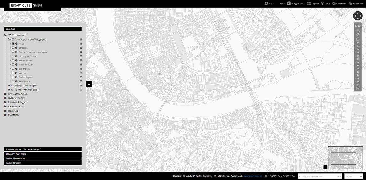 BINARYCUBE GMBH - Rüchligweg 55 - 4125 Riehen – Basel  - Schweiz // Vollumfängliche Informatiklösungen / ERP / CRM / Applikationen / Datenbanken / Konzeptionierung / Gesamt-Koordinationen / Erhaltungsplanung / Ingenieurwesen / Netzwerk / Software-Entwicklung / Schulungen / Projektportfolio / Infrastruktur-Koordination / GIS / Schnittstellen und weiteres