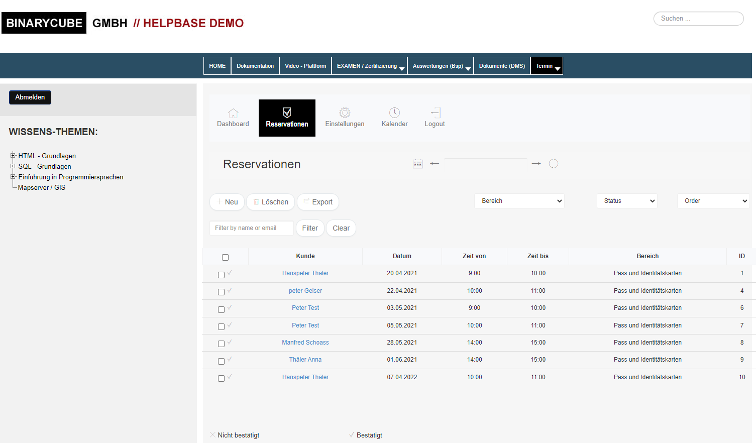 BINARYCUBE GMBH - Rüchligweg 55 - 4125 Riehen – Basel  - Schweiz // Vollumfängliche Informatiklösungen / ERP / CRM / Applikationen / Datenbanken / Konzeptionierung / Gesamt-Koordinationen / Erhaltungsplanung / Ingenieurwesen / Netzwerk / Software-Entwicklung / Schulungen / Projektportfolio / Infrastruktur-Koordination / GIS / Schnittstellen und weiteres