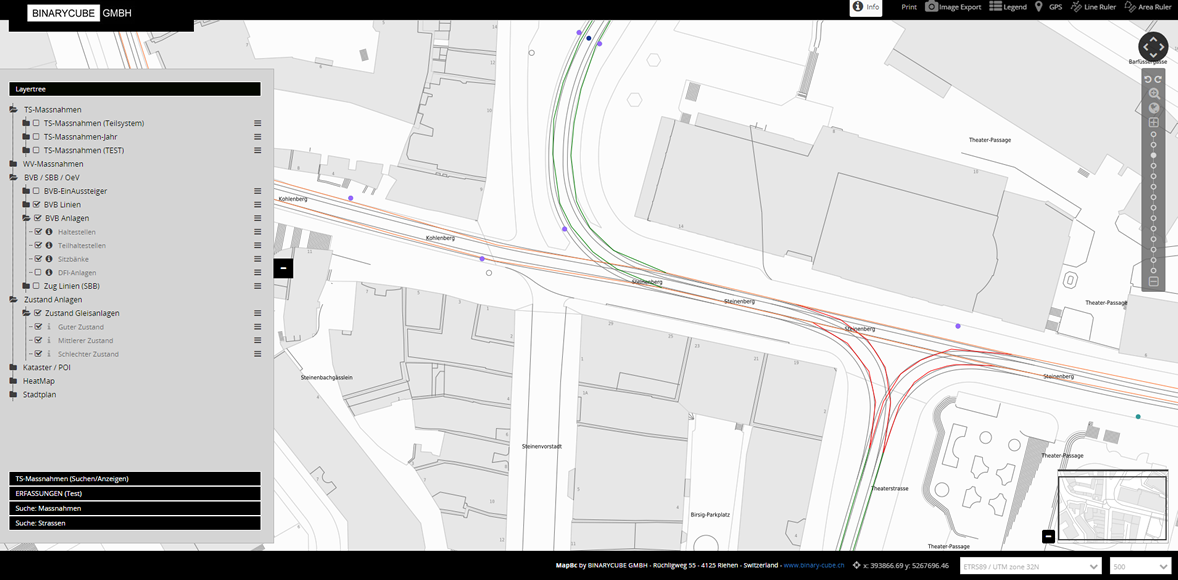 BINARYCUBE GMBH - Rüchligweg 55 - 4125 Riehen – Basel  - Schweiz // Vollumfängliche Informatiklösungen / ERP / CRM / Applikationen / Datenbanken / Konzeptionierung / Gesamt-Koordinationen / Erhaltungsplanung / Ingenieurwesen / Netzwerk / Software-Entwicklung / Schulungen / Projektportfolio / Infrastruktur-Koordination / GIS / Schnittstellen und weiteres