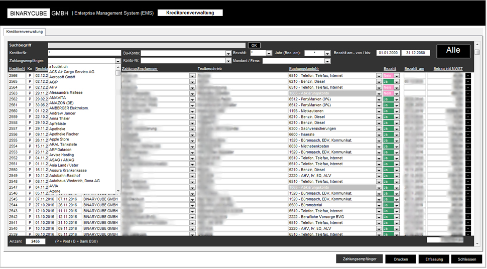 BINARYCUBE GMBH - Rüchligweg 55 - 4125 Riehen – Basel  - Schweiz // Vollumfängliche Informatiklösungen / ERP / CRM / Applikationen / Datenbanken / Konzeptionierung / Gesamt-Koordinationen / Erhaltungsplanung / Ingenieurwesen / Netzwerk / Software-Entwicklung / Schulungen / Projektportfolio / Infrastruktur-Koordination / GIS / Schnittstellen und weiteres
